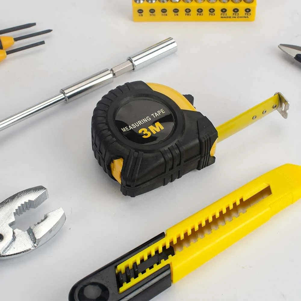 Doz Großhandel/Lieferant Niedriger Preis Gelb Werkzeug-Set Reparatur Hand Verwenden Werkzeugkasten