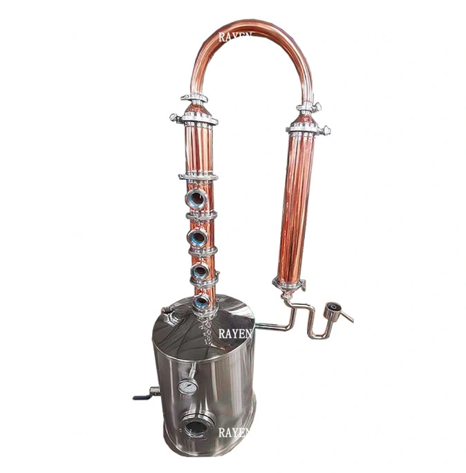 China Herstellung Edelstahl 100L Kessel mit Pot still Destillation Spalte