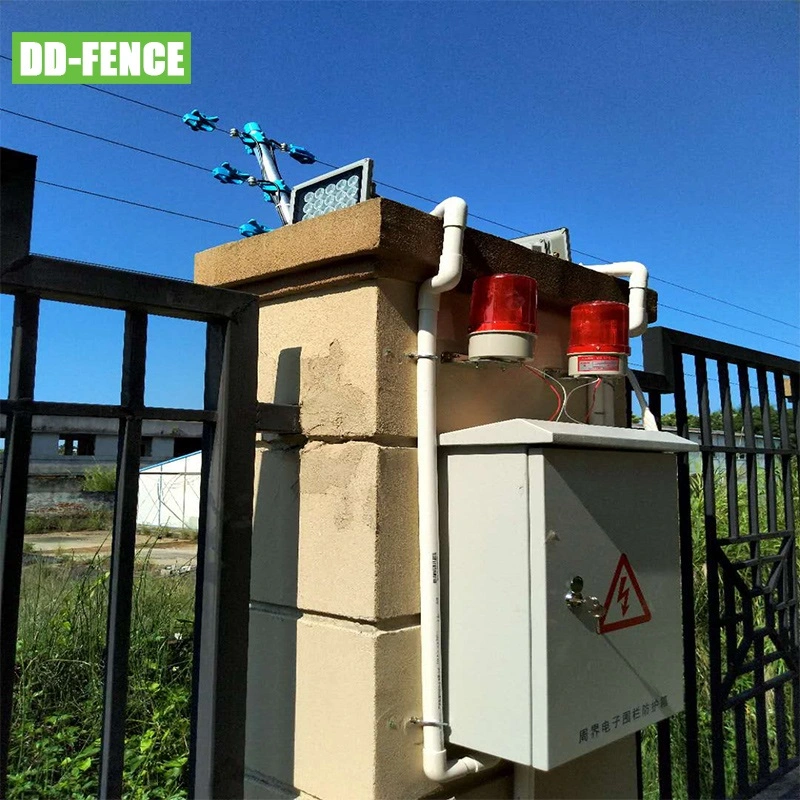 High Voltage Electric Security Fence Anti-Theft Alarm System Include Energizer Wire Posts Prevent Intrusion Electric Fence