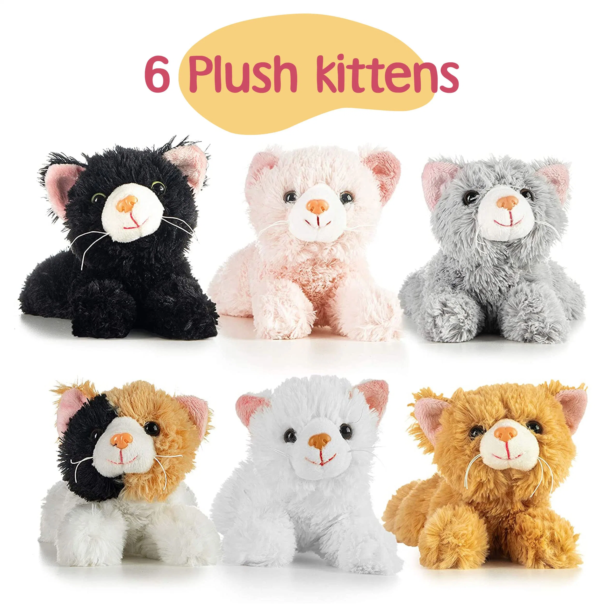 Soft Cute Kid-Friendly Party Favors Small Cat Figure Stuffed Cat Toys