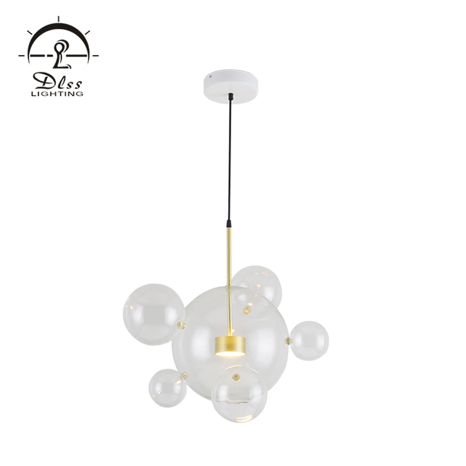 The Lovely Glass LED Chandelier Lamp for Living Room Pendant Light