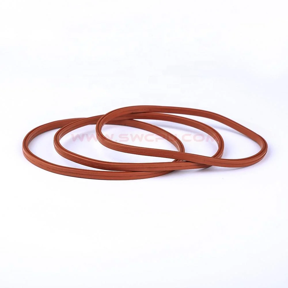 Custom Industrial Heat Resistant Silicone Rubber Bands Elastic Wide Round Rubber Band