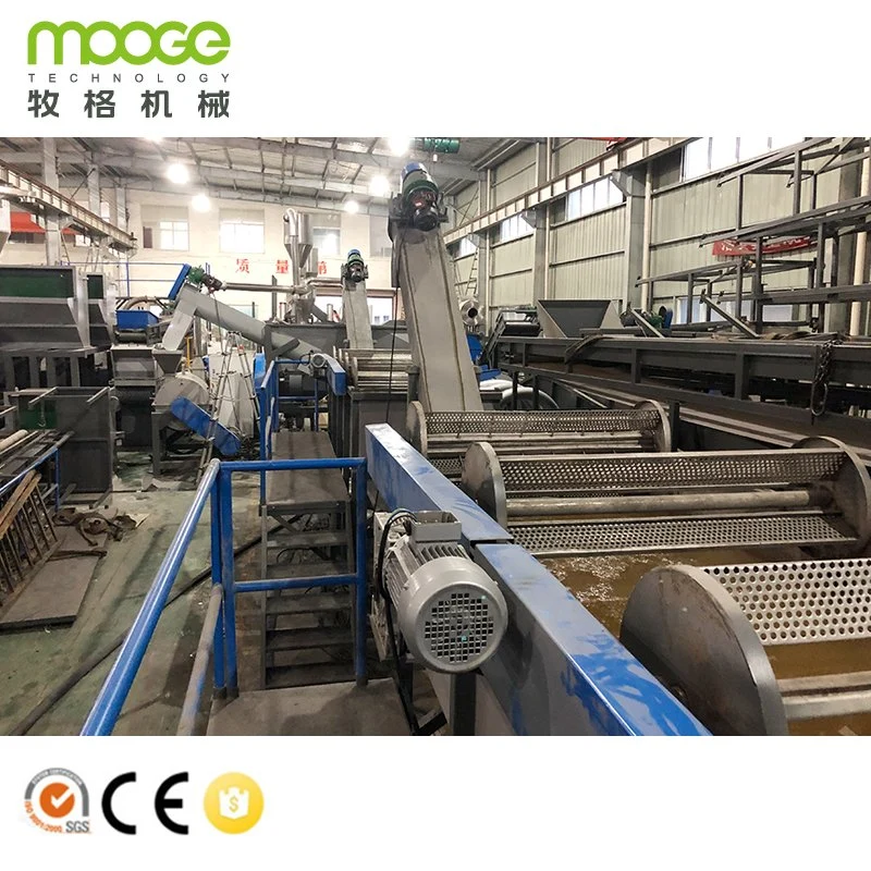 MOOGE pet bottle flake recycling washing line with top quality