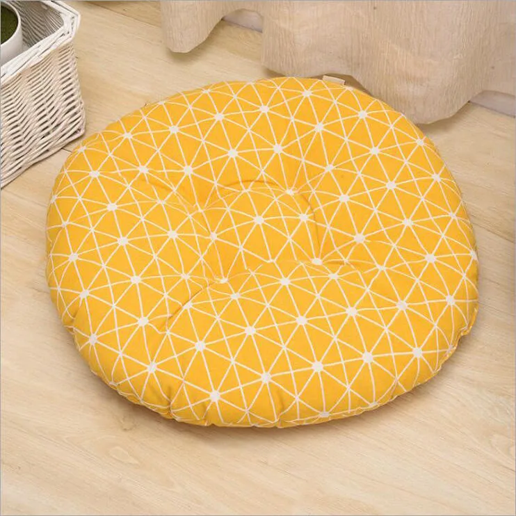 Coussin rond en coton très doux pour fauteuil qui médite le japonais Coussin de chaise décoratif pour canapé-lit futon