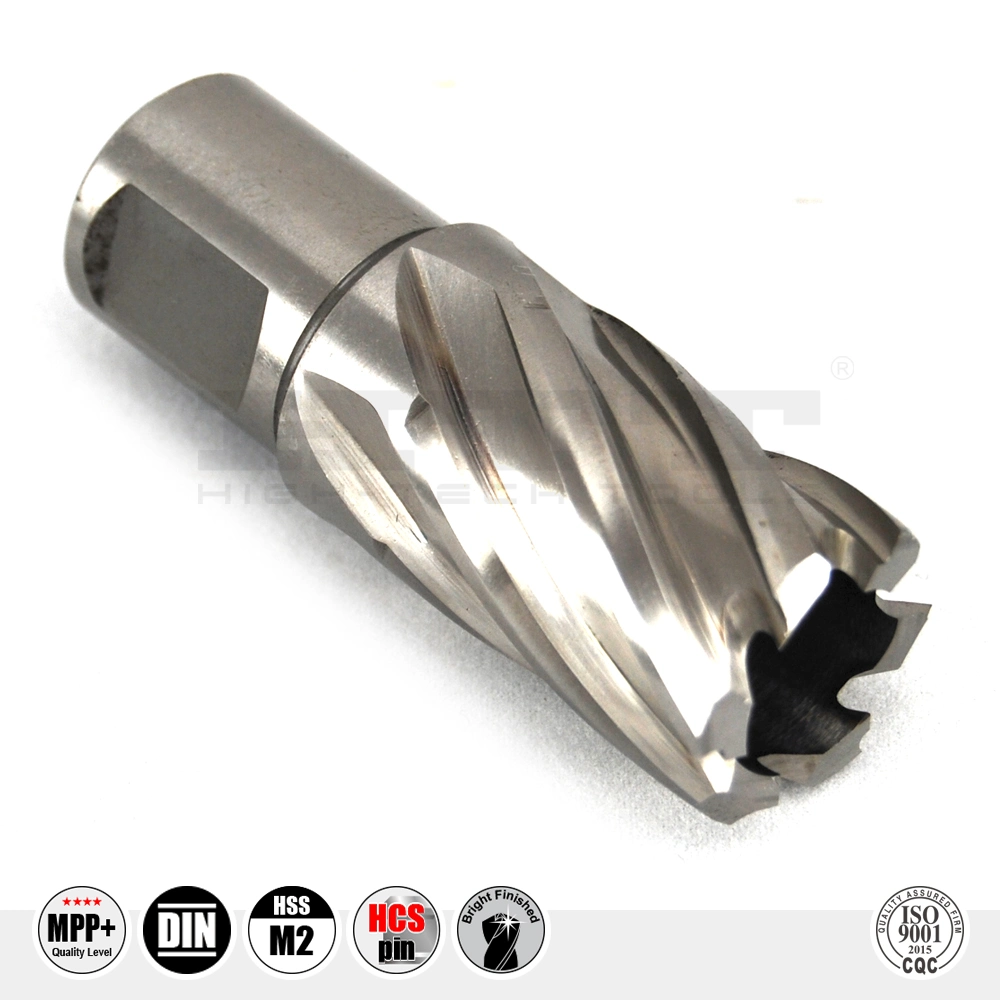 Supreme Quality HSS M2 Annular Broaching Cutter with Weldon Shank for Metal Steel Alloyed Unalloyed Non-Ferrous Metal Board Sheet Cutting