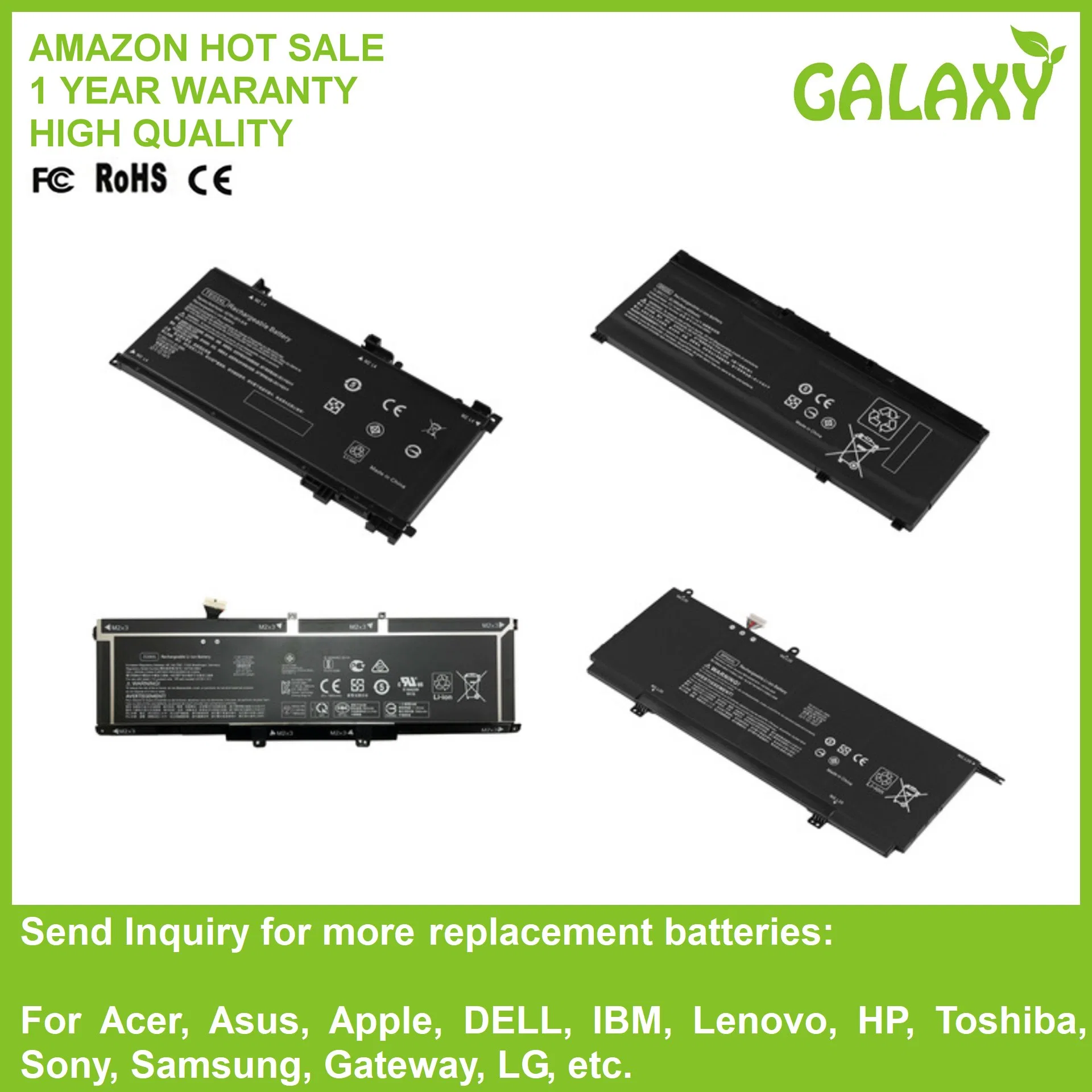 Baterías de repuesto para DELL RV8MP, H6t9r, 1NP0f Latitude XT3 Tablet PC de alta calidad de la batería del portátil