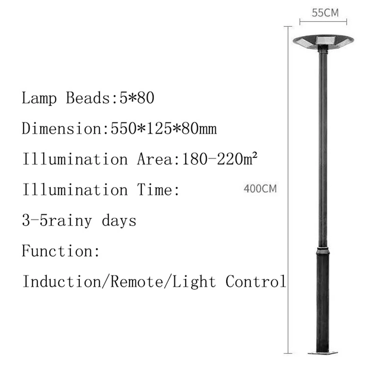 Best Factory Price Time Control Outdoor Lighting 60W Integrated All in One LED Solar Street Lamp