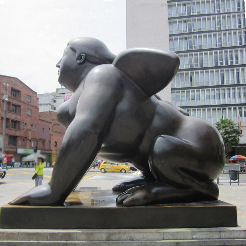 Botero Angel statue Ange Botero en cuivre de grande taille de la sculpture pour l'extérieur Square