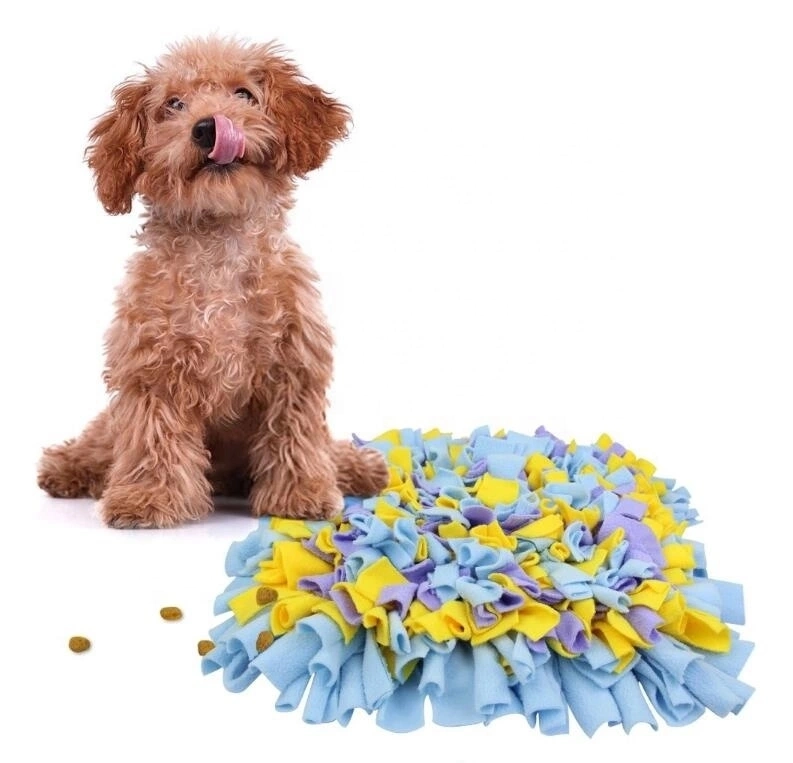 Customized Shape Polar Fleece Non-Slip Bottom Dog Snuffle Rug