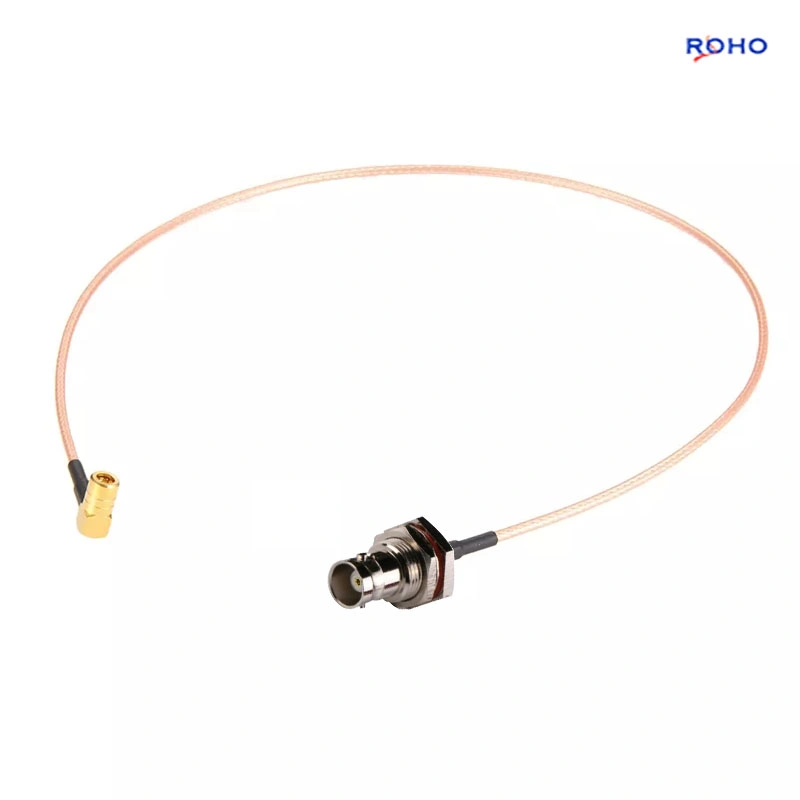 Factory Sale SMB Plug Female Right Angle to BNC Female Connector TV Cable Assembly with Rg316 Coaxial Cable