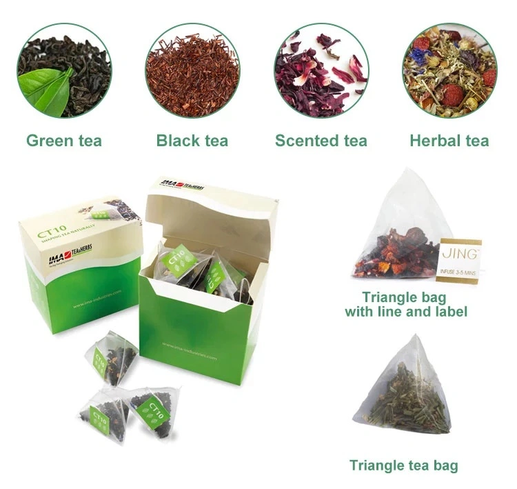 Automatic Triangle Tea Leaf Pouch Filling Small Nylon Bag Making Packing Machine