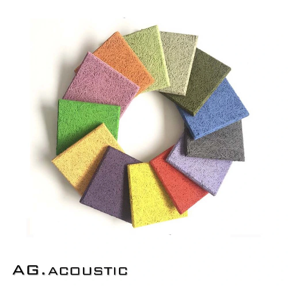 AG. Acoustic Decorative Board Shaped Wood Wool Wall Panels Sound Absorbing Material