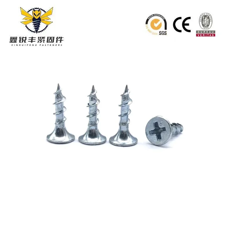 Nails Customized M3.5 M4.2 #6 #8 Phosphorus Black Grey Zinc Plated Horn Bugle Head Drywall Screws