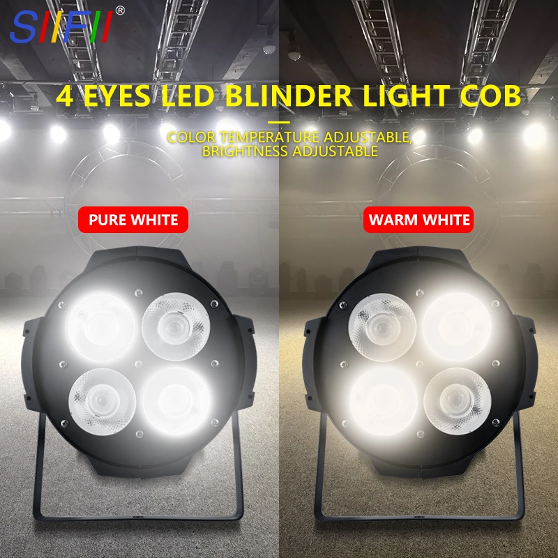 New Stage Lighting 4 Eyes 4X50W COB Blinder 2in1 Profile Spotlight 200W LED COB PAR Light COB LED Spot Stage Beam Vintage Light