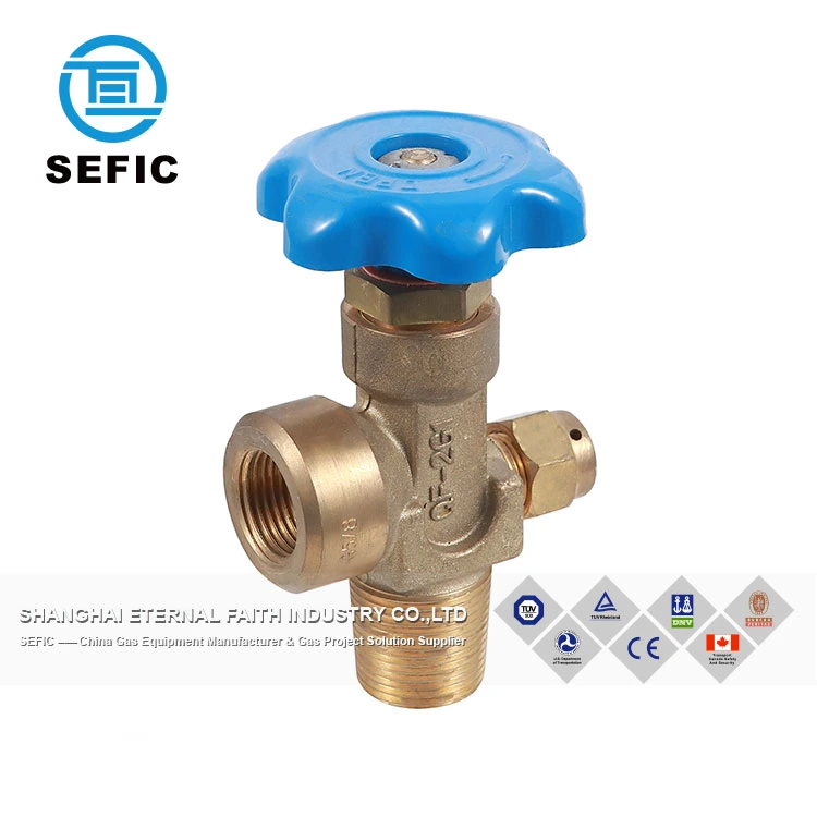 Cga/Qf Type Haute Pression Valve de Cylindre d'Oxygène/Azote/CO2/Acétylène