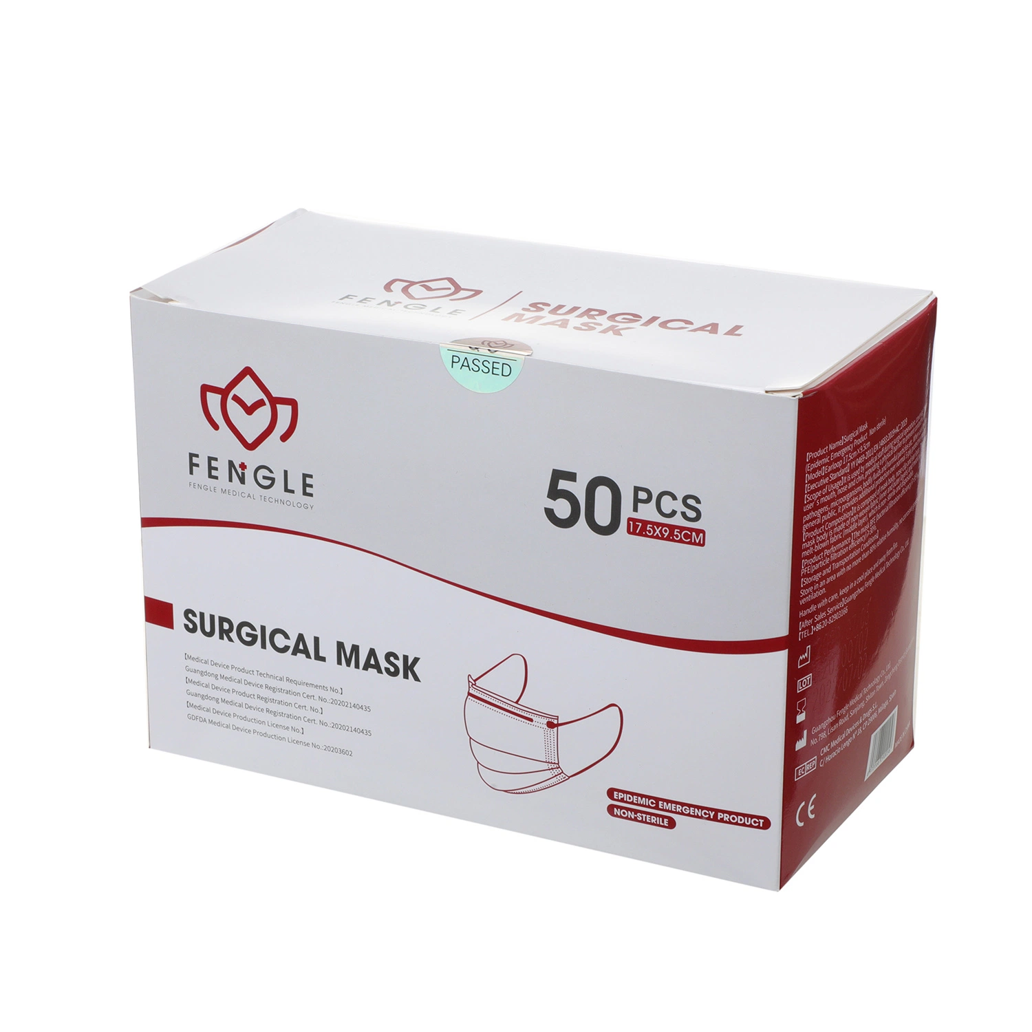 China Supplier 3-Ply Disposable Medical / Surgical Face Mask Bfe 98-99% with Earloop or Strap Type SGS Report in Stock