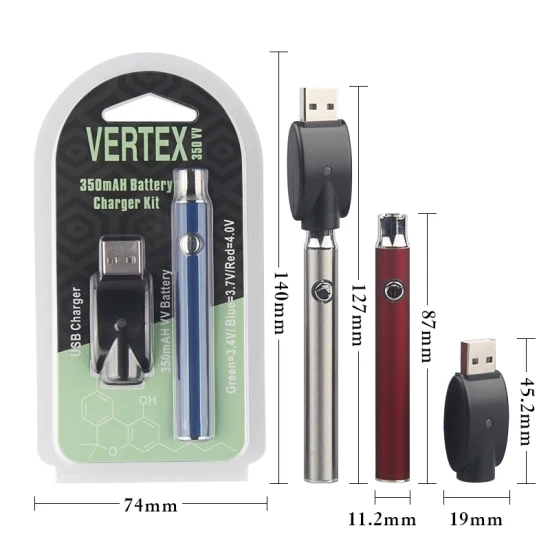 Adjustable Voltage Custom 510 Thread Cbdd Vape Pen Battery 350mAh Cartridge Cookies Battery Disposable/Chargeable Vape