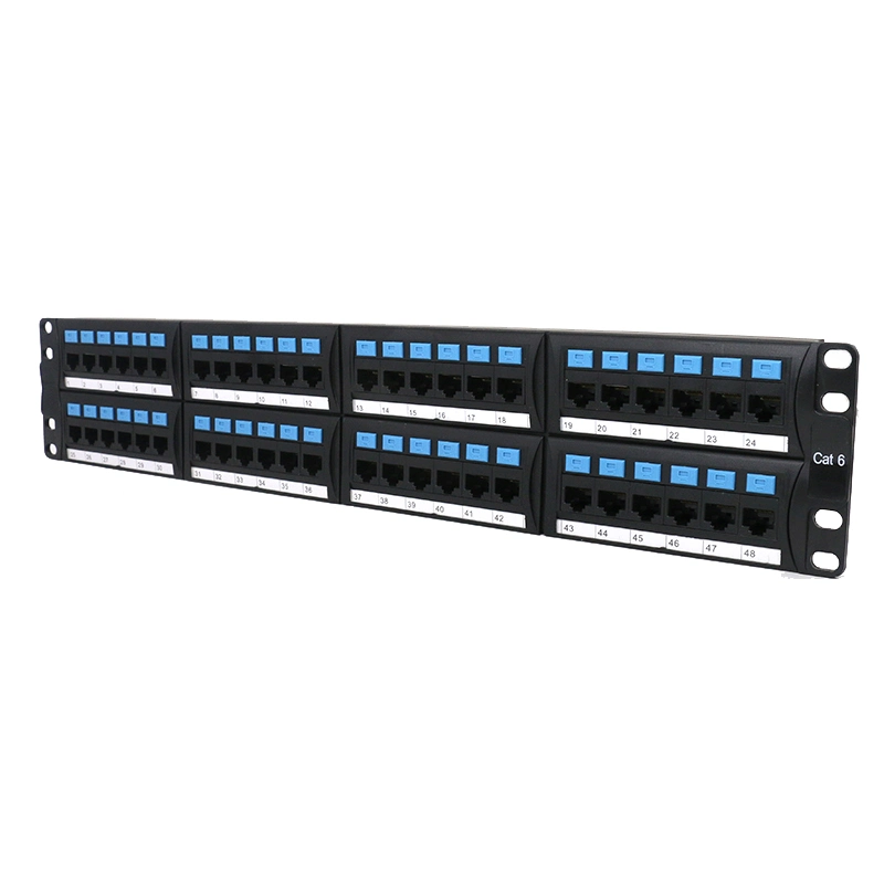 Full Loaded Patch Panel 48 Port Fiber Optic Network Patch Panel for Cable