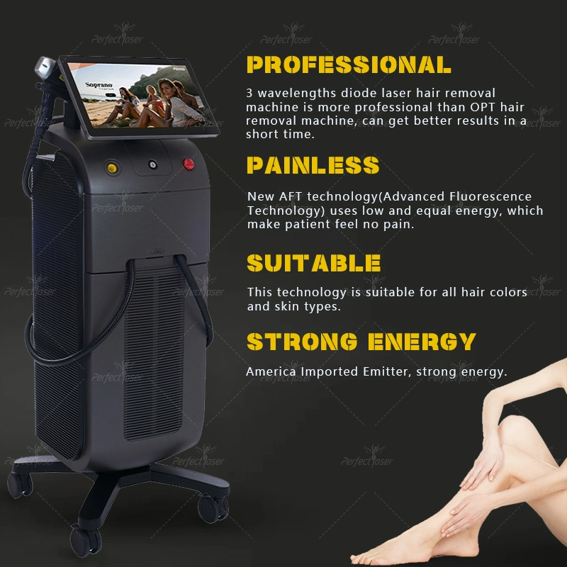 Safe Hair Removal Sopra Diode Laser Treatment Cooling System