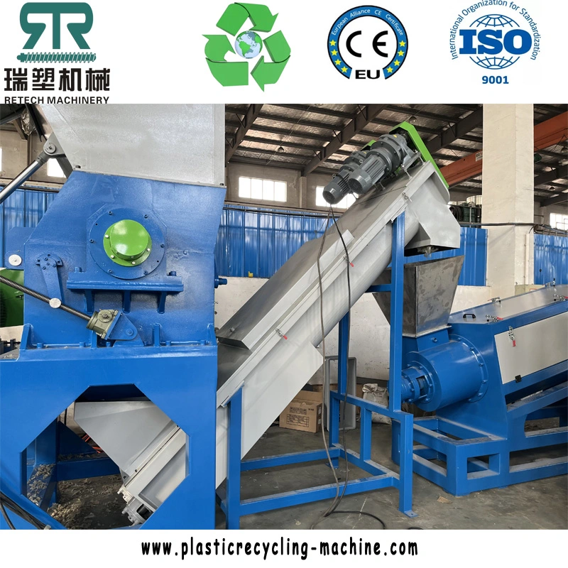 Plastic LDPE Agriculture Film/LLDPE Stretch Packaging Film/PP Woven Bags/PP Big Bag Crushing Washing Squeezing Machine/Line/Plant