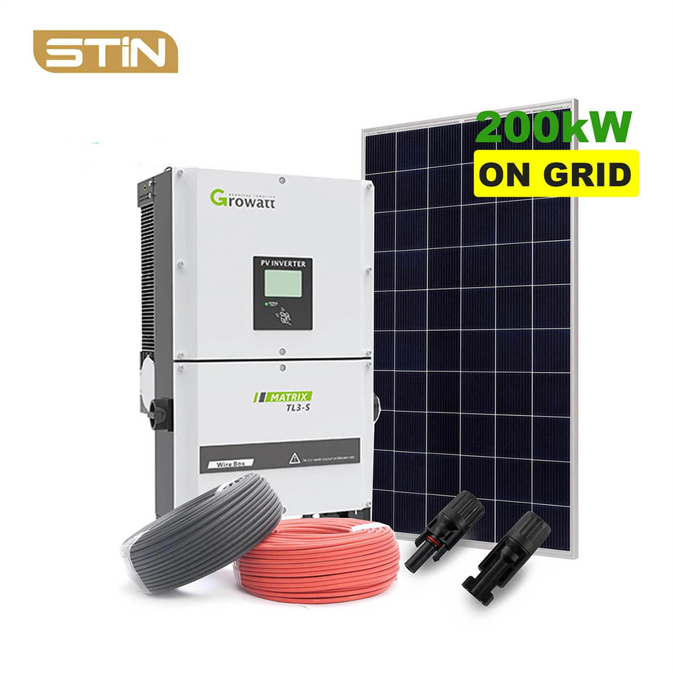 Grelha de potência solar de 200 kw para utilização industrial