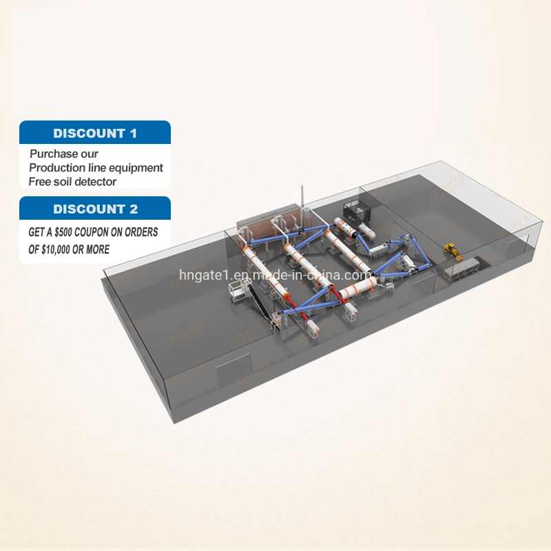 Gate 2-8t/H Lab Testing Equipment Granular Fertilizer Machine NPK Fertilizer Production Line