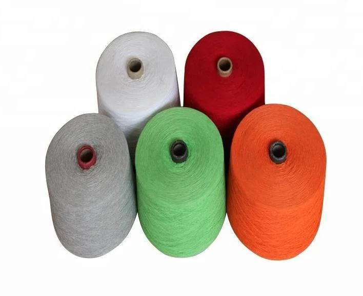 Eco-Friendly 12/1 Blended Yarn Guantes toalla manta máquina de coser reciclado Hilo de poliéster