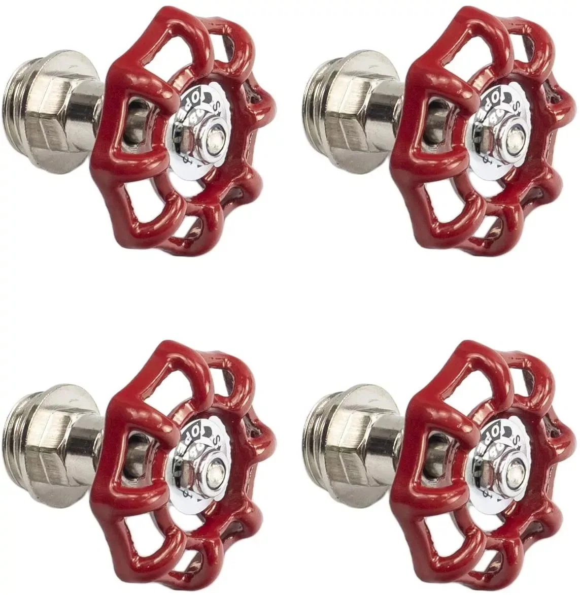 Cast Iron Pipe Fittings Red Hand Wheel for Furniture DIY