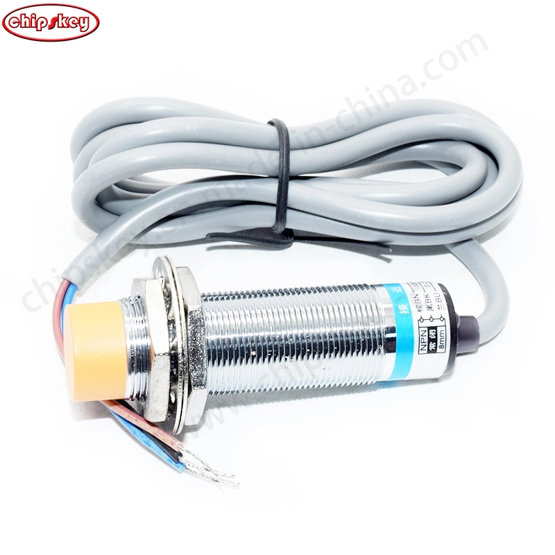 DC 6-36V 300mA NPN NC 8mm sensor de proximidad inductivo tubular Interruptor de aproximación Lj18A3-8-Z/Ax