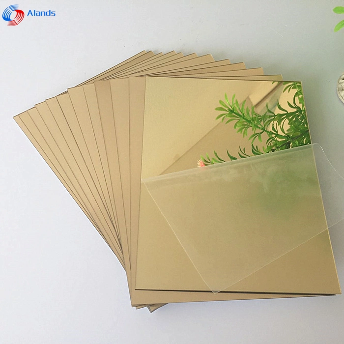 1mm Gold Acrylic Mirror Sheets for Decoration