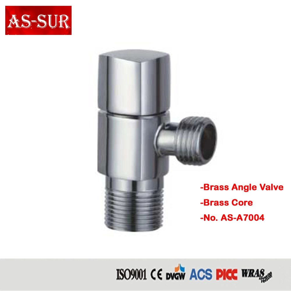 ANSI/DIN Best Sale Manufacturer Water Tap Chrome Plated Brass Angle Valve A7003