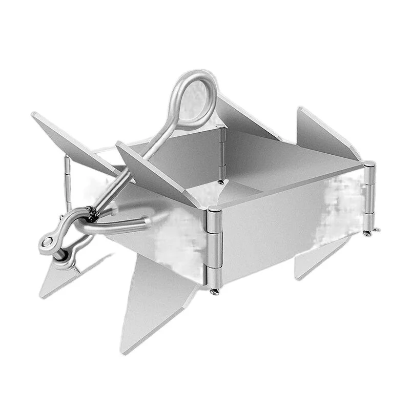 Stainless Steel Hot-DIP Galvanized Box Anchor Fishing Boat Kayak Yacht Anchor Marine Hardware Accessories