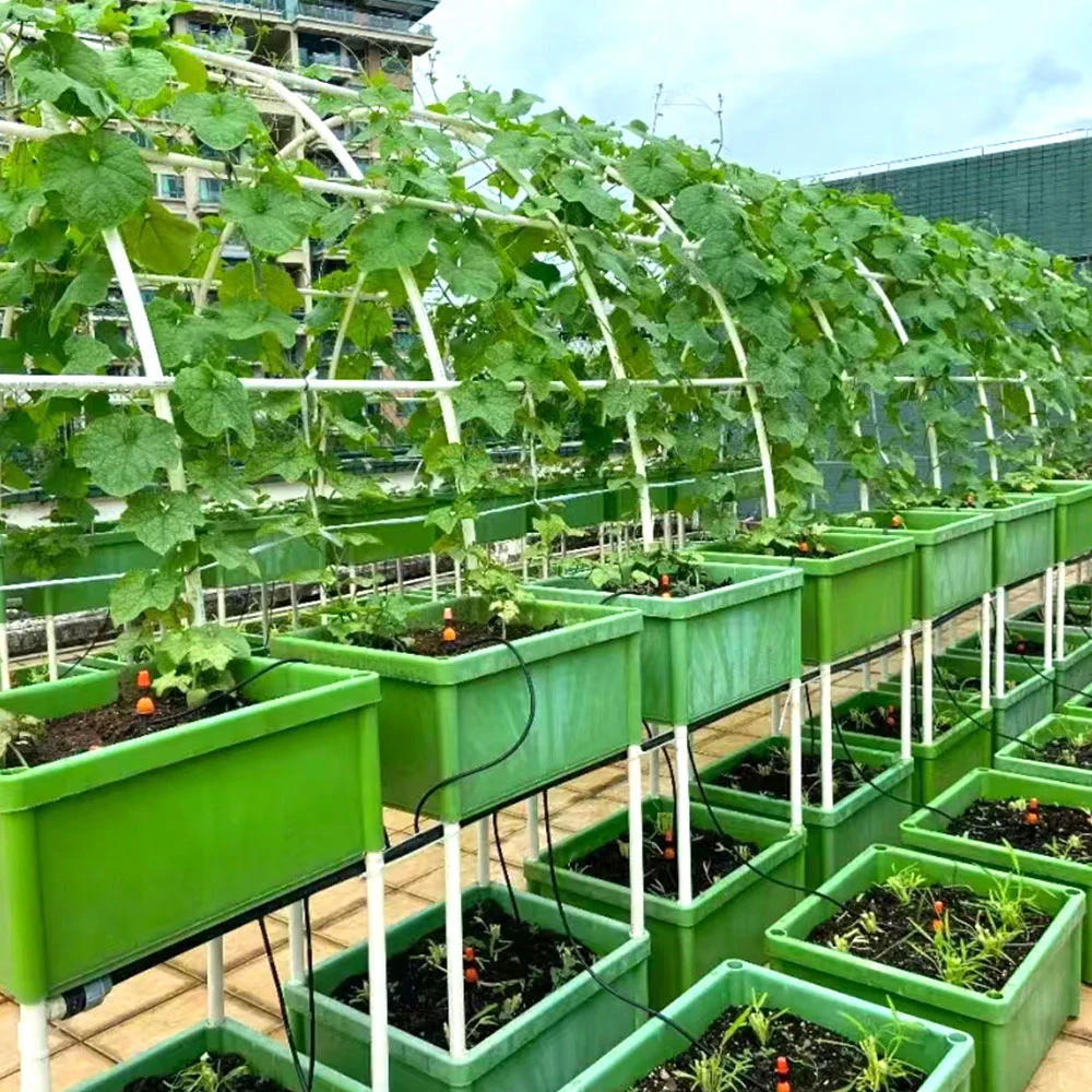 Haus Bauernhof Gemüse Blume formative / Horizontale Plant Tower Hydroponics System mit NFT Channel Soilless Kultur im Gewächshaus