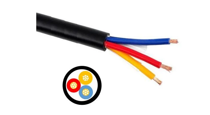 Indoor and Outdoor Electric Tool Application Rvv Type Control Cable