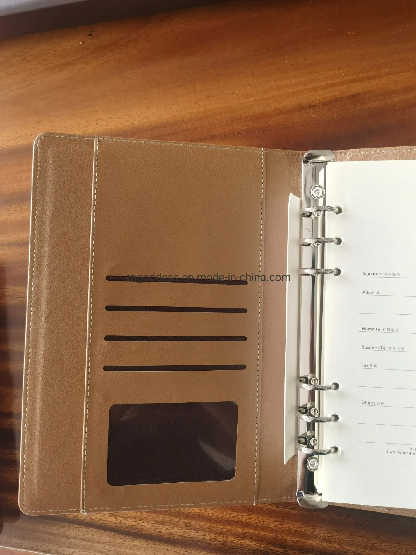 Multi-Function Modern Style Custom Size Leather Notebook Made in China