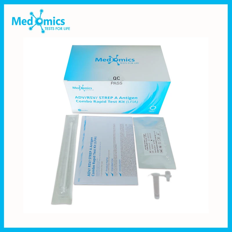 Adv/ Rsv/ Strep a Antigen Combo Rapid Test Kit (LFIA)