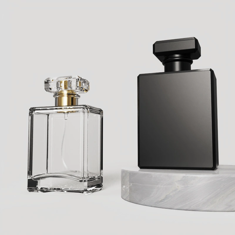 Novo Design Custom 50ml Pulverizador Fragrância Atomizador Empty homens Perfume garrafa de vidro com forma esférica Pac