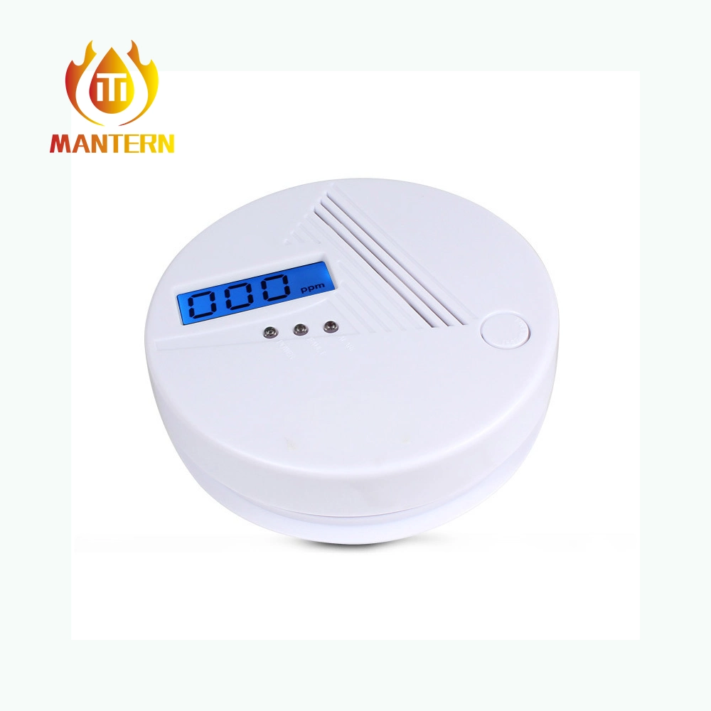 Digital Screen Independent Carbon Monoxide Sensor Co Gas Leak Detector 85dB Indoor Alarm