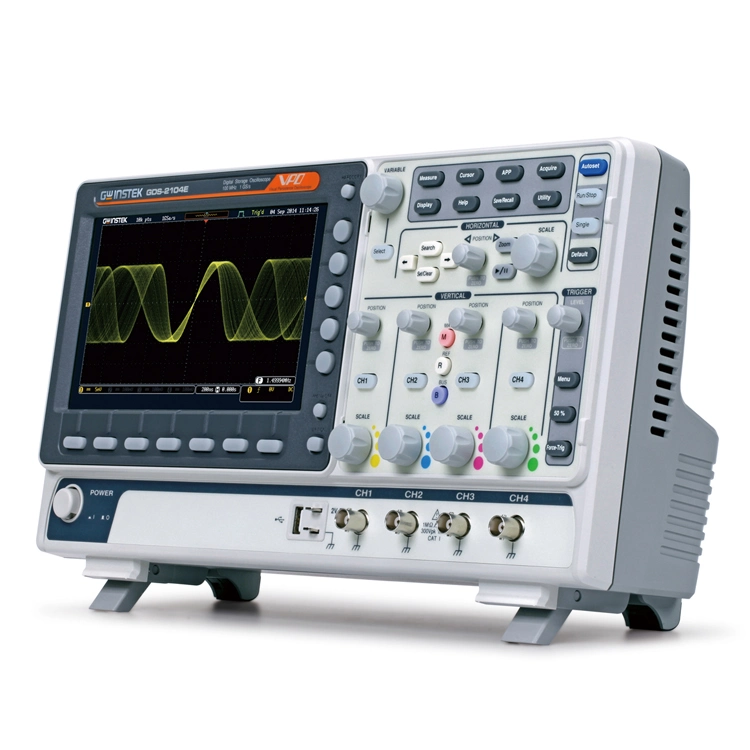 Gwinstek Oscilloscope Mdo-2202ex Mdo-2204ex Dual Channel Built-in Spectrum Analyzer