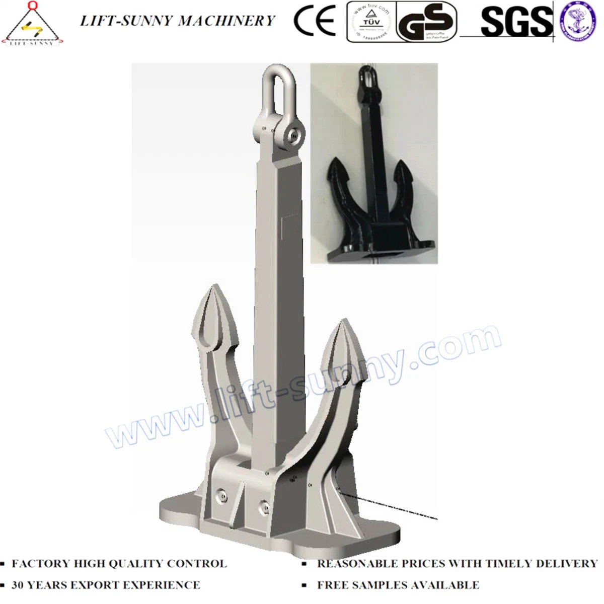 Type Spek Anchor Boat Anchor for Marine Ship Boat