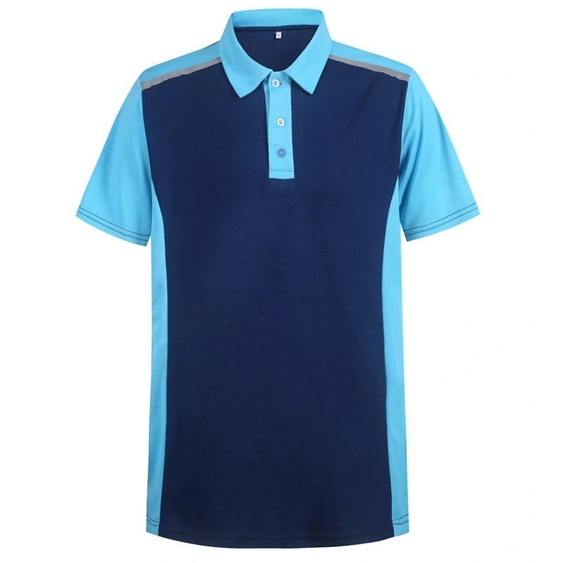 Logótipo de impressão personalizado algodão de alta qualidade Cor de contraste pique respirável Polo de golfe para homem com equipamento desportivo