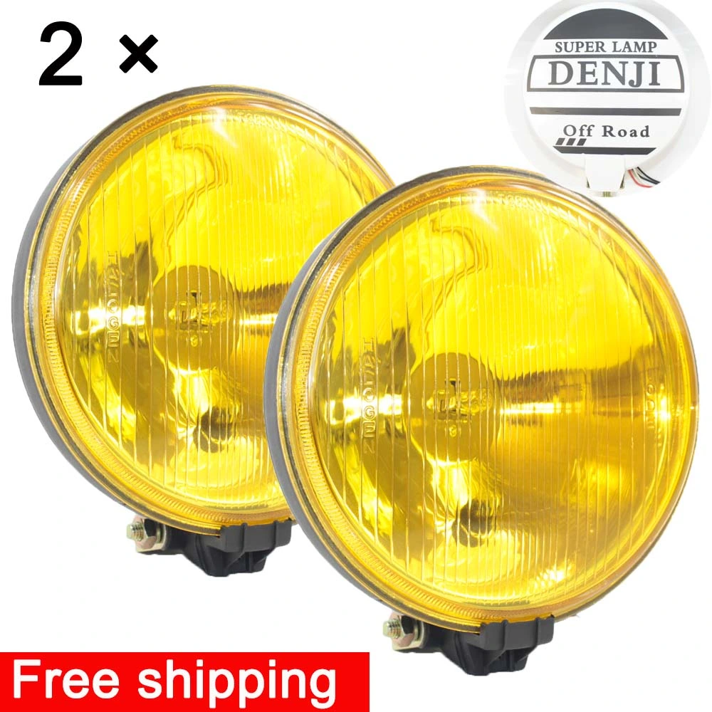 Repalcement of H--Ell0 7.5inch Yellow Lens Driving Lights Auto Fog Light Truck