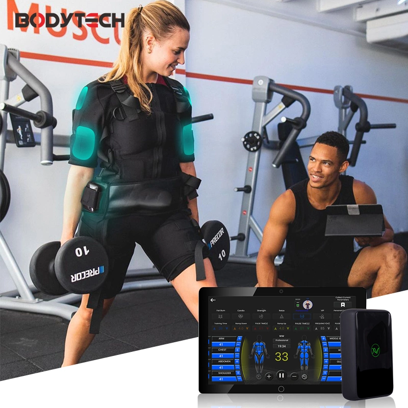 EMS Gimnasio traje traje de entrenamiento de electroestimulación Xbody Microcurrent dispositivo traje