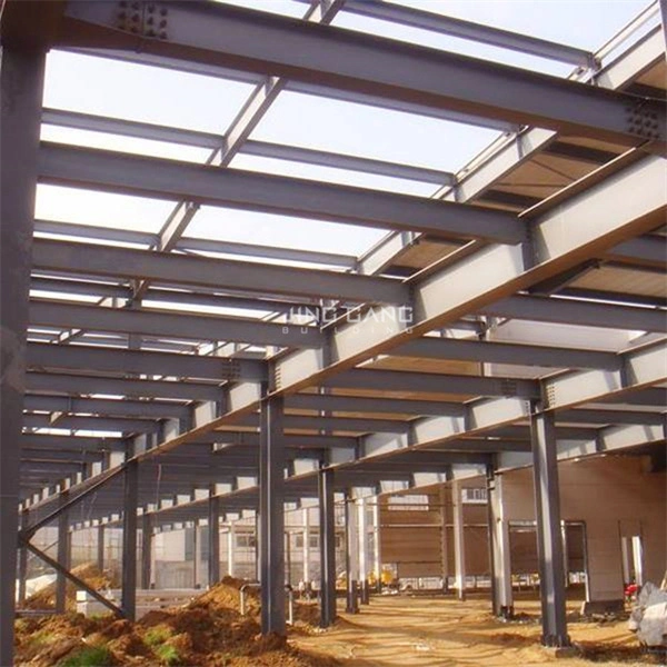 Steel Structure Warehouse Fabrication Construction Galvanized Painted Welded Beam Column for Workshop