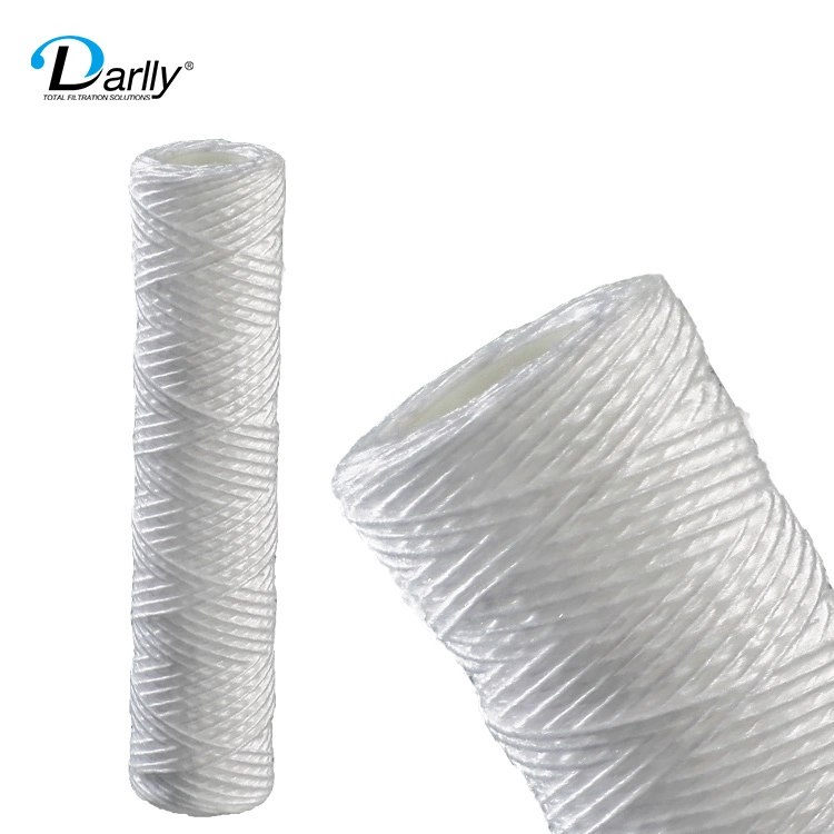 Darylly Polypropylene String Wound Water Filter Cartridge Sediment Water Filter 5 Microns 30inches