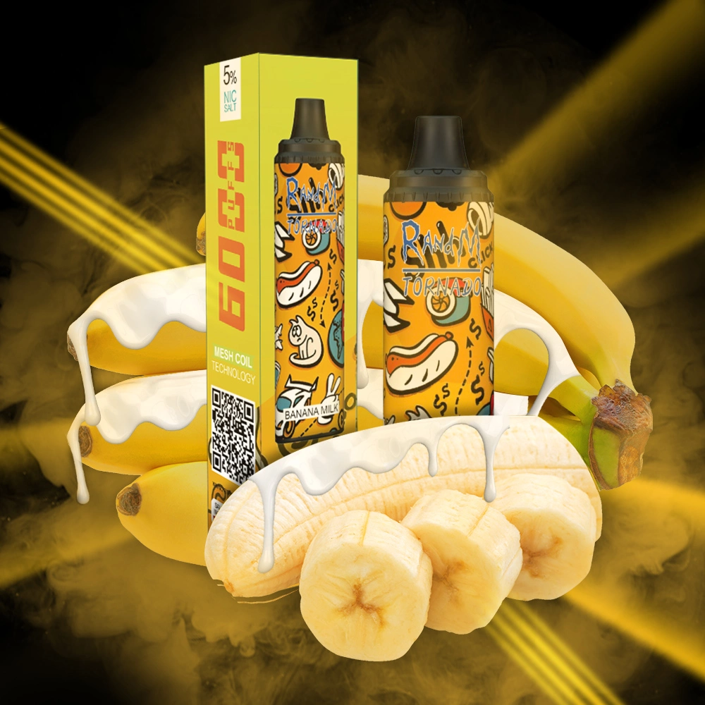 Nueva llegada exclusivo Graffiti Design Randm Tornado 6000 Puffs VAPE Lápiz con batería recargable 850