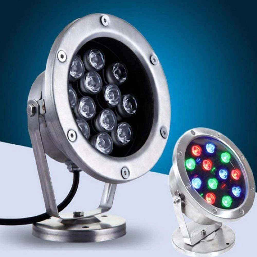 Stainless Steel RGB IP68 Waterproof Mini LED Lights for Water Fountains Fountain Jet LED Light Underwater Fountain Lights