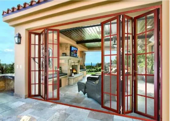 Special Design Commercial Wooden Folding Door Wholesale/Supplier Cheap Price Bifolding Doors