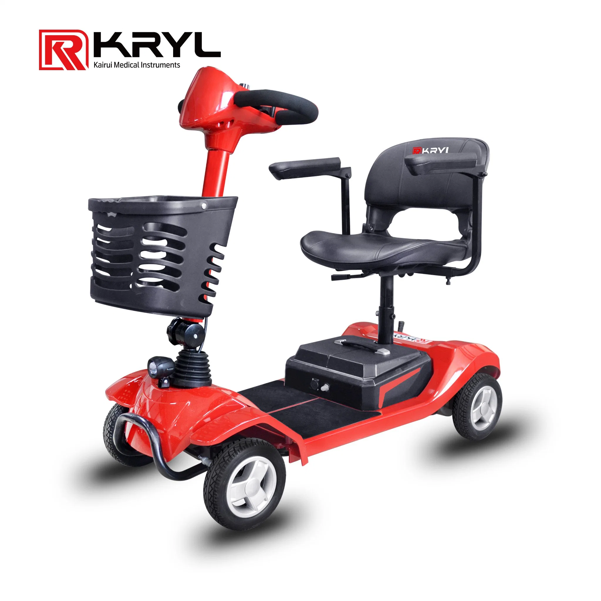 Scooter de movilidad plegable eléctrica de ruedas 4 para discapacitados mayores Adulto