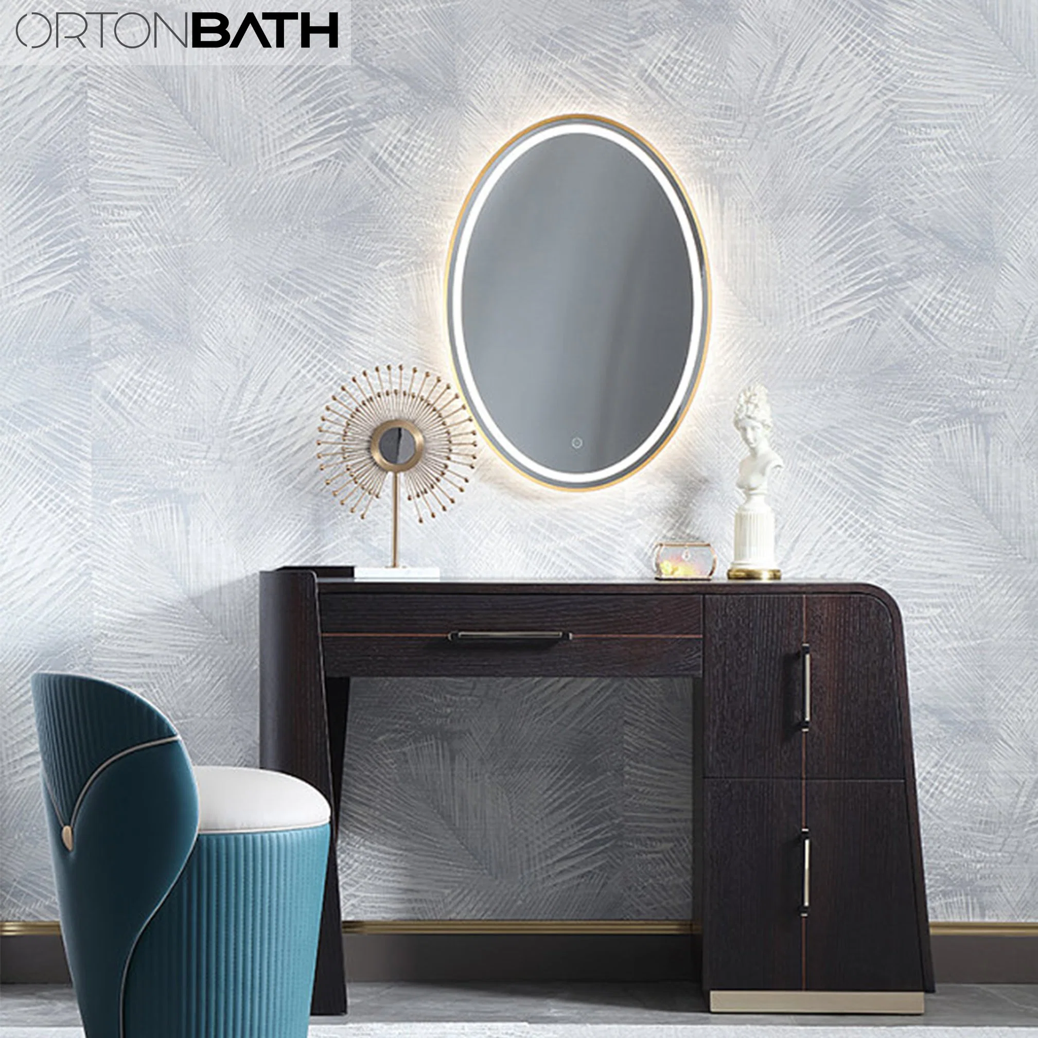 Ortonbath LED Oval Backlit Mirror 24 X 32 Inch Bathroom Vanity Mirror Large Dimmable Lighted Makeup Vanity Mirror Anti-Fog Wall Mounted Bath Mirror